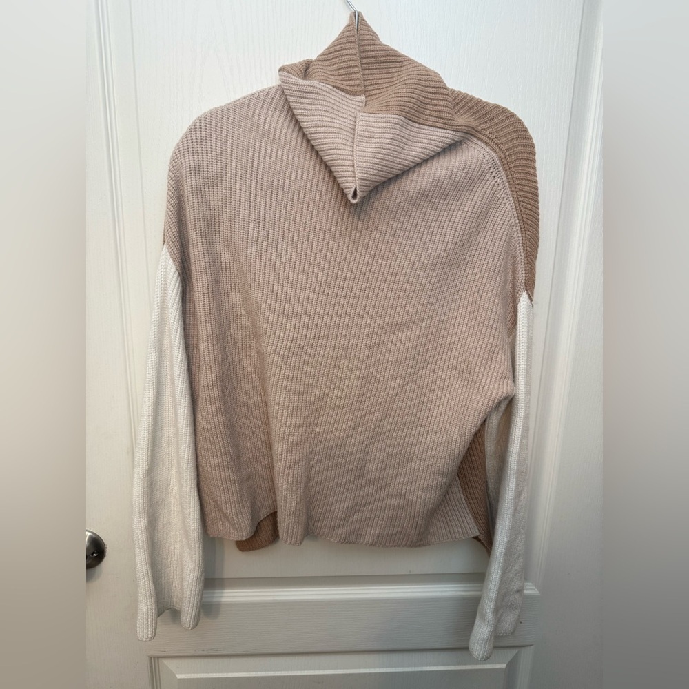 Miracle Women's  Sweater in Tan and Cream